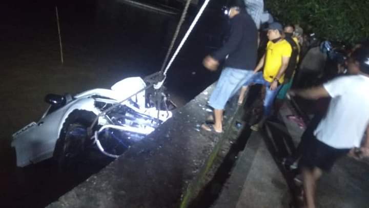 Mobil Terjun Bebas di Sungai Mahakam Kukar Berhasil di Evakuasi, Begini Kejadiannya