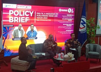 Puslatbang KDOD LAN Menyelenggarakan Ekspose Policy Brief Pelatihan Kepemimpinan Nasional Tk. II Angkatan XIV Tahun 2022