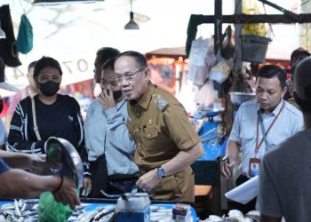 Rusmadi Sidak Ketersediaan Bapokting Menjelang Ramadhan di Pasar Tradisional