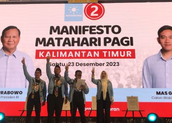 Ribuan Relawan Matahari Pagi Kaltim Deklarasikan Dukungan untuk Prabowo-Gibran