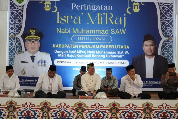 Pj Bupati PPU Hadiri Peringatan Isra Mi’raj, Ajak Suburkan Nilai Keteladanan Nabi Muhammad SAW