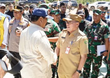 Pj Bupati PPU Makmur Marbun Terima Kunjungan Menhan Prabowo di IKN