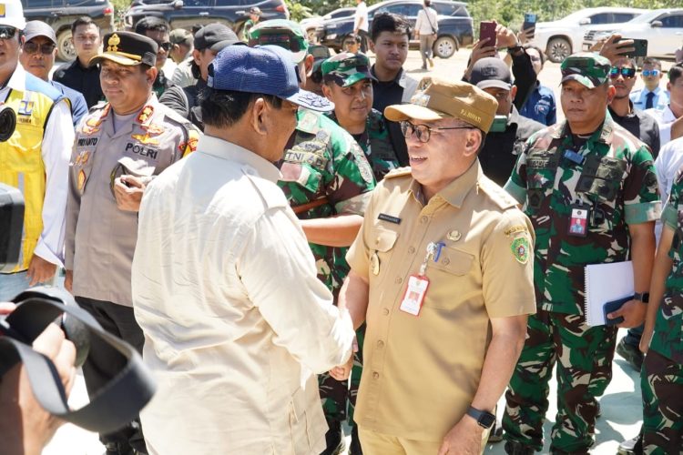 Pj Bupati PPU Makmur Marbun Terima Kunjungan Menhan Prabowo di IKN