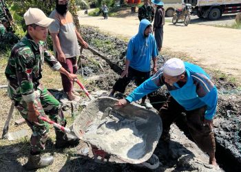 Badan Bank Tanah Bersama Kodim 0913/PPU Serta Polres PPU Gelar Baksos di Kelurahan Pantai Lango