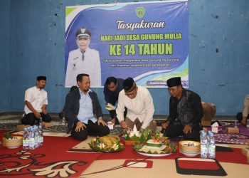 Pj Bupati PPU Makmur Marbun Hadiri Hari Jadi Ke-14 Desa Gunung Mulia Babulu