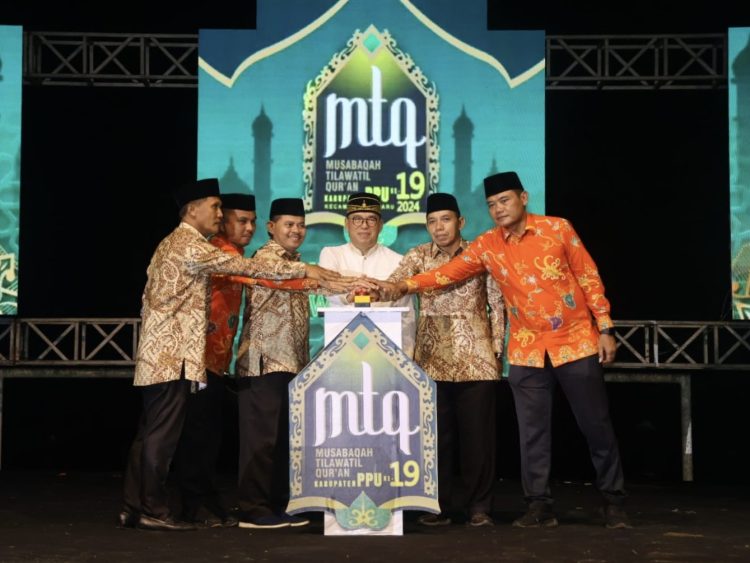 Ditandai Penekanan Tombol, Pj Bupati Makmur Marbun Resmi Buka MTQ Ke-19 PPU