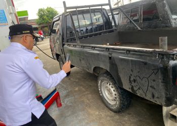 Pj Bupati PPU Sidak SPBU Nipah-nipah, Dapati Kendaraan Diduga Pengepul BBM Subsidi