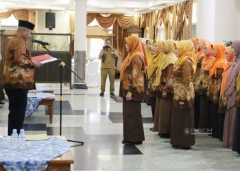 Bupati Kukar, Edi Damansyah Kukuhkan Kerta Wredatama PWRI Kukar (dok.Prokom Kukar/Linimasa.co)