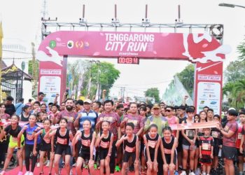 1.600 peserta Tenggarong City Run 2024 (dok.Prokom Kukar/Linimasa.co)