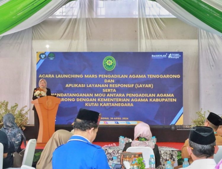 Pengadilan Agama Tenggarong, launching aplikasi LAYAR (dok.Prokom Kukar/Linimasa.co)
