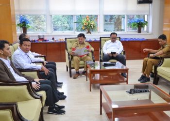 Sekda Kukar, Sunggono, menerima kunjungan audiensi BNNP Kaltim (dok.Prokom Kukar/Linimasa.co)
