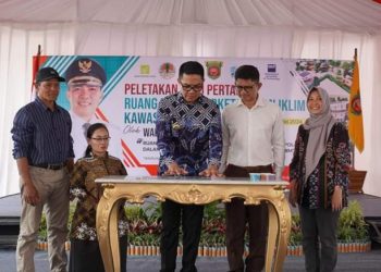 Groundbreaking Ruang Publik Berketahanan Iklim di Kawasan Pasar Segiri, Andi Harun Pastikan Non APBD