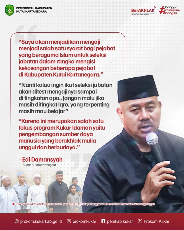 Bupati Kukar, Edi Damansyah (Foto Ist/Linimasa.co)