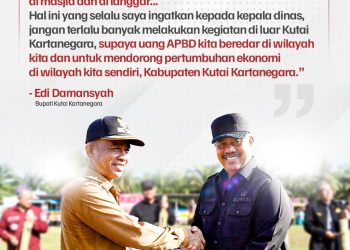 Bupati Kukar, Edi Damansyah (dok.Prokom Kukar/Linimasa.co)