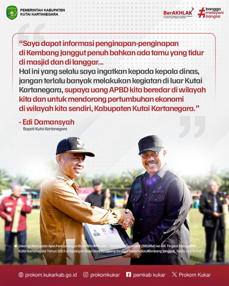 Bupati Kukar, Edi Damansyah (dok.Prokom Kukar/Linimasa.co)