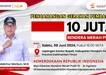 Pemkab PPU Siap Sukseskan Gerakan Pembagian 10 Juta Bendera Merah Putih Tahun 2024