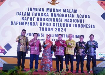Malam Ramah Tamah Bapemperda DPRD Seluruh Indonesia Tahun 2024, Makmur Marbun : Selamat Datang Para Peserta Rakornas, “Penguatan Produk Hukum Daerah Menuju Indonesia Emas”.