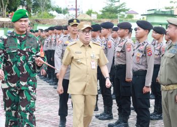 Pj. Bupati PPU Makmur Marbun Pimpin Apel Pasukan Pengamanan Pilkada Tahun 2024