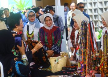 Ketua Dekranasda PPU Dampingi Ibu Negara ke Balikpapan dan Kenalkan Kerajinan Lokal