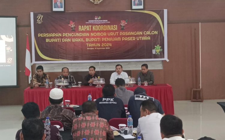 Rapat KPU Bahas Pengundian Nomor Urut Pilkada PPU, Sekda Tohar Tekankan Persiapan Pengamanan