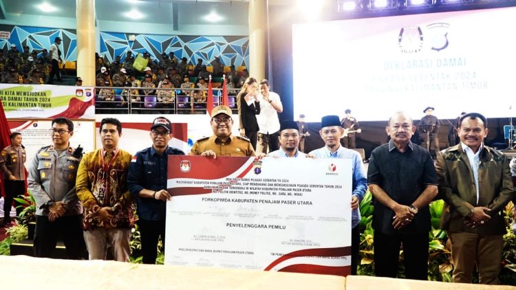 Pj Bupati PPU Zainal Arifin Hadiri Deklarasi Pemilu Damai untuk Pilkada Serentak Se-Kaltim