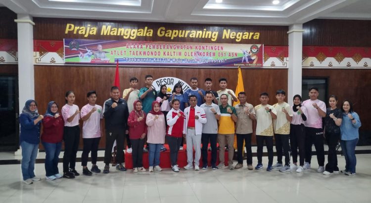 Danrem 091/ASN Brigjen Anggara Sitompul Dukung Atlet Taekwondo Kaltim di Kasad 6th Asian Taekwondo Open Championship 2024