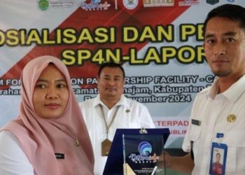 Diskominfo Kaltim Sosialisasikan SP4N-LAPOR! dan Program FCPF-CF di Kelurahan Waru PPU