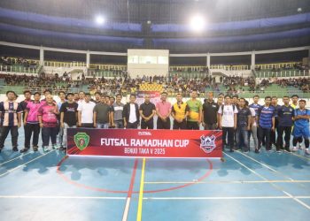 Ajang Silaturahmi dan Sportivitas, Kepala Disdikpora PPU Buka Turnamen Futsal Ramadhan Cup Benuo Taka 2025