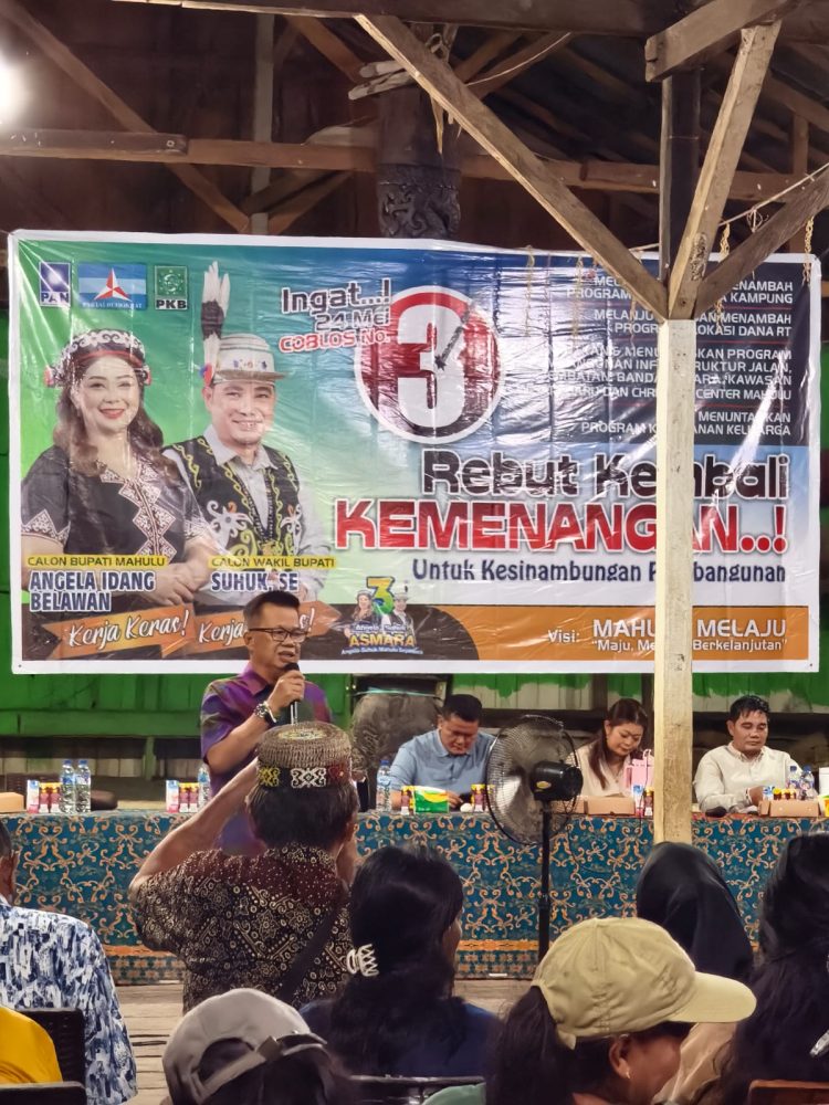 Haji Ruslan Tegaskan Dukungan untuk Pasangan Pita Asmara di Long Melaham : “Lanjutkan Pembangunan yang Sudah Dimulai”