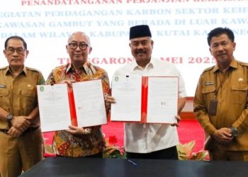 Pemkab Kukar Gandeng PT Tirta Carbon Indonesia untuk Perdagangan Karbon di Lahan Gambut