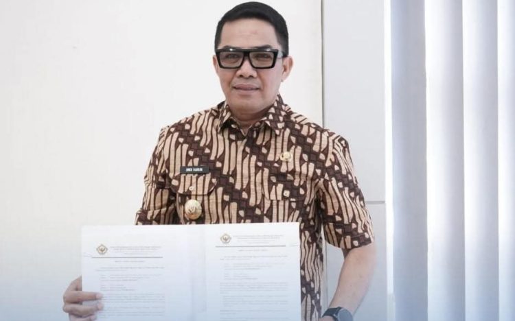 Wali Kota Andi Harun Tandatangani Prasasti Gedung NU Center Pada Peringatan 102 Tahun Nahdlatul Ulama
