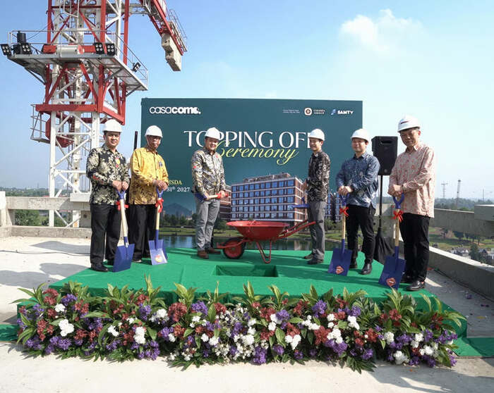 Siap Pasarkan Hunian Milenial, Casacomo Capai Topping Off dan Buka Marketing Gallery