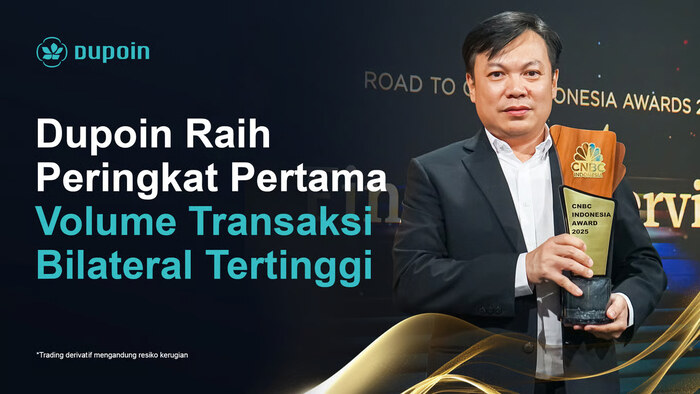 Dupoin Kembali Raih Peringkat Pertama Pialang Berjangka dengan Volume Transaksi Tertinggi Oktober 2025