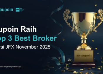 Dupoin Raih Top 3 Pialang dengan Volume Transaksi Terbesar November 2025 versi JFX