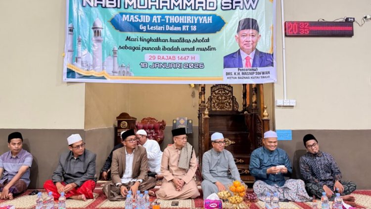 Peringatan Isra Mikraj 1447 H di Masjid At-Thohiriyyah, Bupati Kutim Ajak Perkuat Keimanan dan Kepedulian Sosial