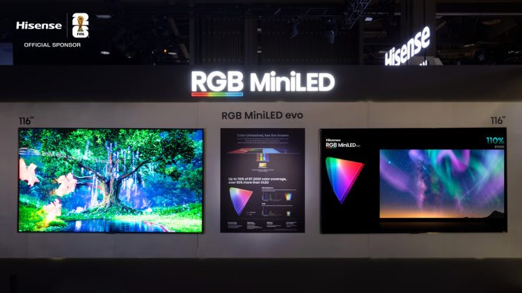 Hisense Debutkan 116UXS dan XR10, Mendorong RGB MiniLED Memasuki Era Baru di CES 2026