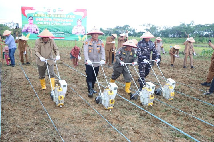 Sinergi Polres Kutim dan KPC Optimalkan Lahan Reklamasi untuk Pertanian Jagung