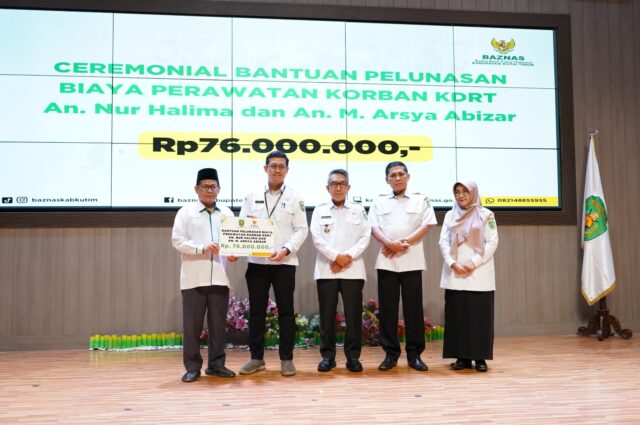 Baznas Kutim Salurkan Bantuan Kemanusiaan Rp76 Juta bagi Korban Kekerasan Rumah Tangga