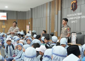 Edukasi Interaktif, Satlantas Kutim Kenalkan Keselamatan Lalu Lintas ke Anak Usia Dini