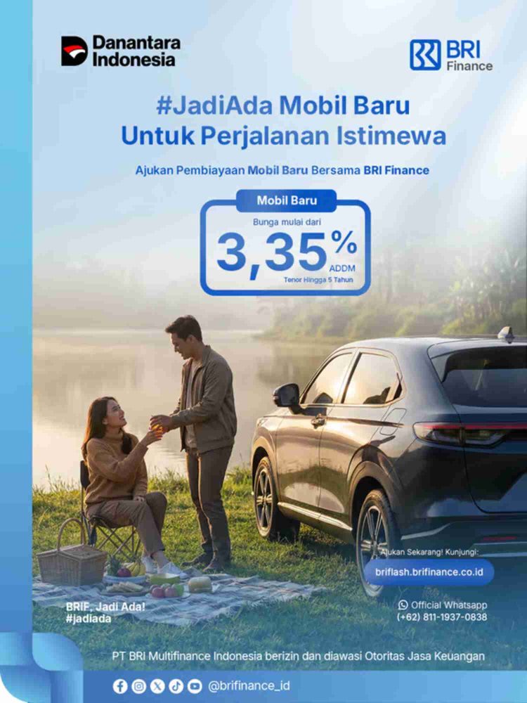 Liburan Lebih Bermakna, Cek Penawaran KKB Mobil Baru BRI Finance