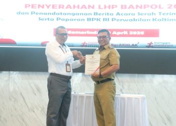 Wawali Samarinda Saksikan Penyerahan LHP Bantuan Parpol, Perkuat Transparansi Keuangan