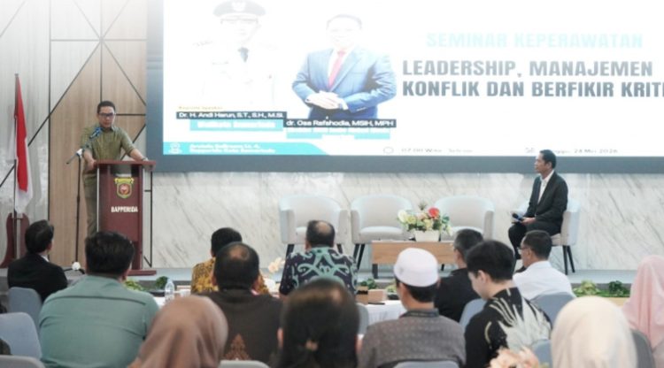Seminar Keperawatan RSUD IA Moeis, Andi Harun Bahas Pentingnya Leadership dan Budaya Komunikasi Sehat di Lingkungan Rumah Sakit