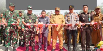 Pemkot Samarinda dan TNI Resmikan Jembatan Perintis Garuda Tahap III di Desa Budaya Pampang