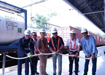 KAI Logistik Luncurkan 2 Rangkaian KA Kontainer Baru