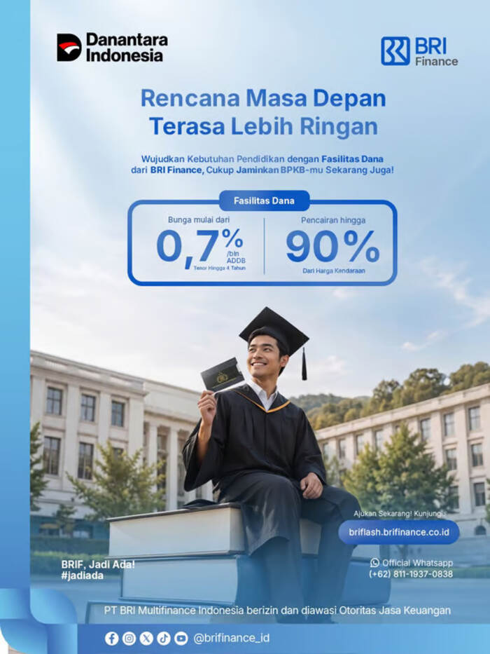 Rencana Masa Depan Kini Lebih Ringan, Cek Fasilitas Pembiayaan dari BRI Finance