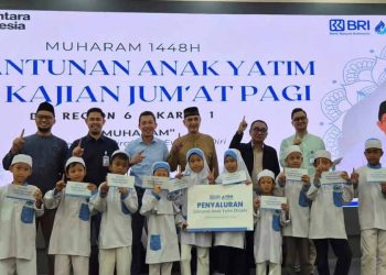 BRI Region 6 dan YBM BRI Jakarta Berbagi Santunan Anak Yatim Muharam