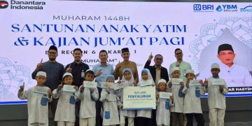 BRI Region 6 dan YBM BRI Jakarta Berbagi Santunan Anak Yatim Muharam