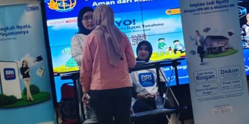 BRI Sudirman Semanggi Gelar Olahraga Bersama dan Sosialisasi BRIGuna Karya di Lingkungan BPN