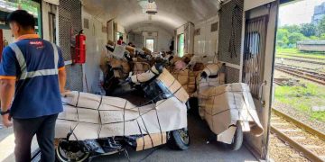 KAI Logistik Kirim 1.425 Motor dari Yogyakarta Saat Libur Panjang