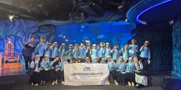 Tebar Kebahagiaan di Bulan Muharam, YBM BRI RO Jakarta 1 Ajak Anak Yatim Belajar dan Berwisata Edukatif di Jakarta Aquarium Safari